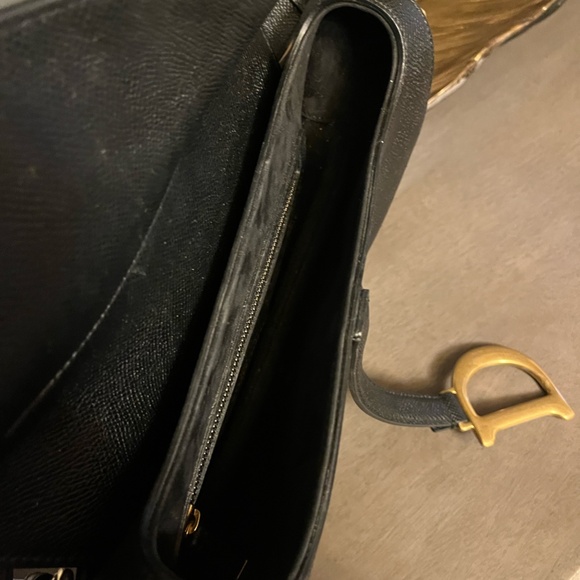 DIOR BLACK SADDLE BAG - Picture 3 of 13